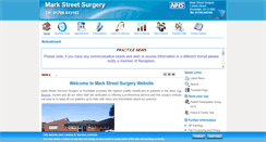 Desktop Screenshot of markstreetsurgery.co.uk